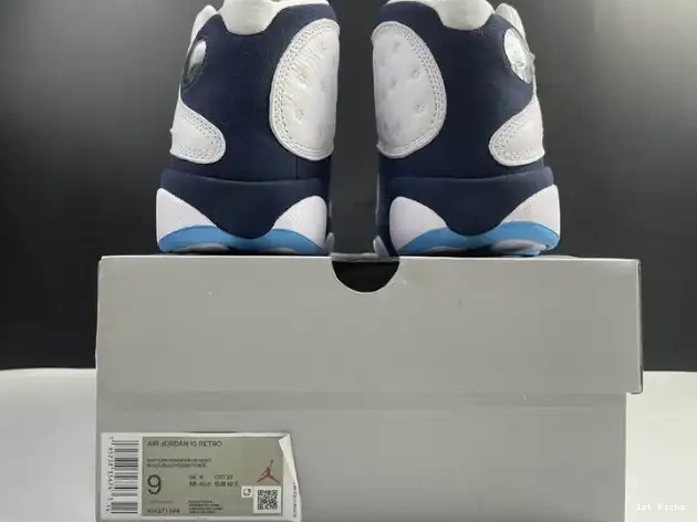 1st Kicks Shoes Jordan Dark Blue 13 Air 414571-144 Powder 0624